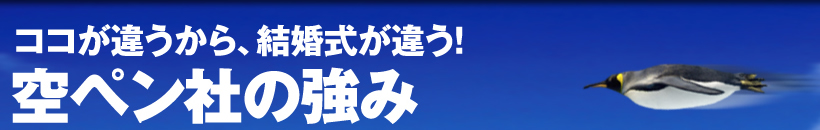 ココが違うから結婚式が違う！空ペン社の強み